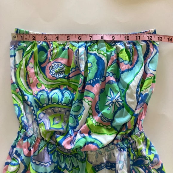Lilly Pulitzer Windsor Strapless Jersey Dress Multi Conch Republic Sz S Sea Life - Picture 10 of 13